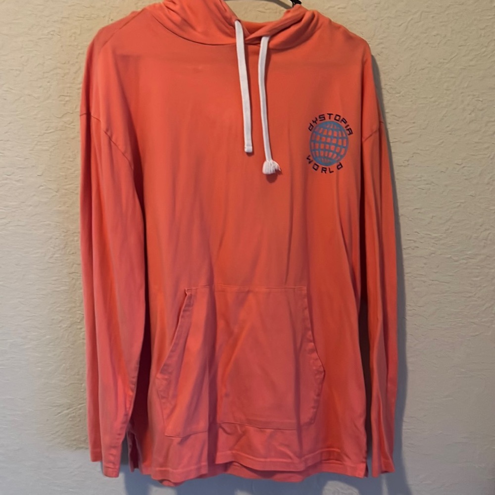 Long sleeve with hoodie features!